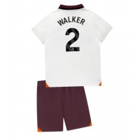 Dětský fotbalový dres Manchester City Kyle Walker #2 2023-24 Venkovní Krátký Rukáv (+ trenýrky)